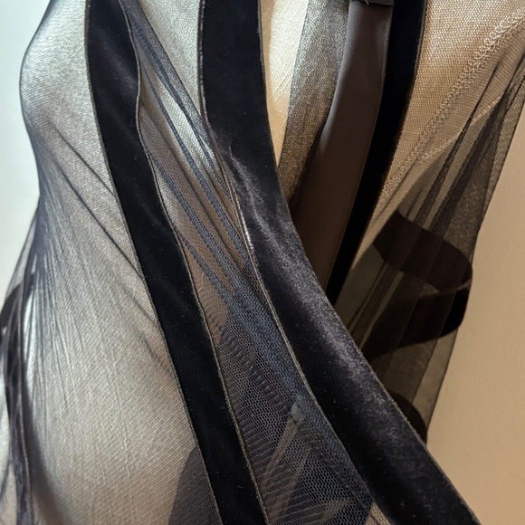 Maria Pinto velour Elegant  Sheer Wrap NWT vintage from Bergdorf Goodman - Picture 7 of 7